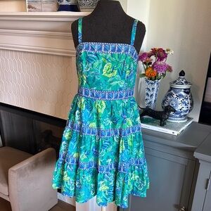 NWT Lilly Pulitzer sz 10Blue and Green Dress